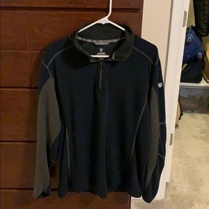 Kuhl Men’s Qtr Zip Navy Blue Pullover Large